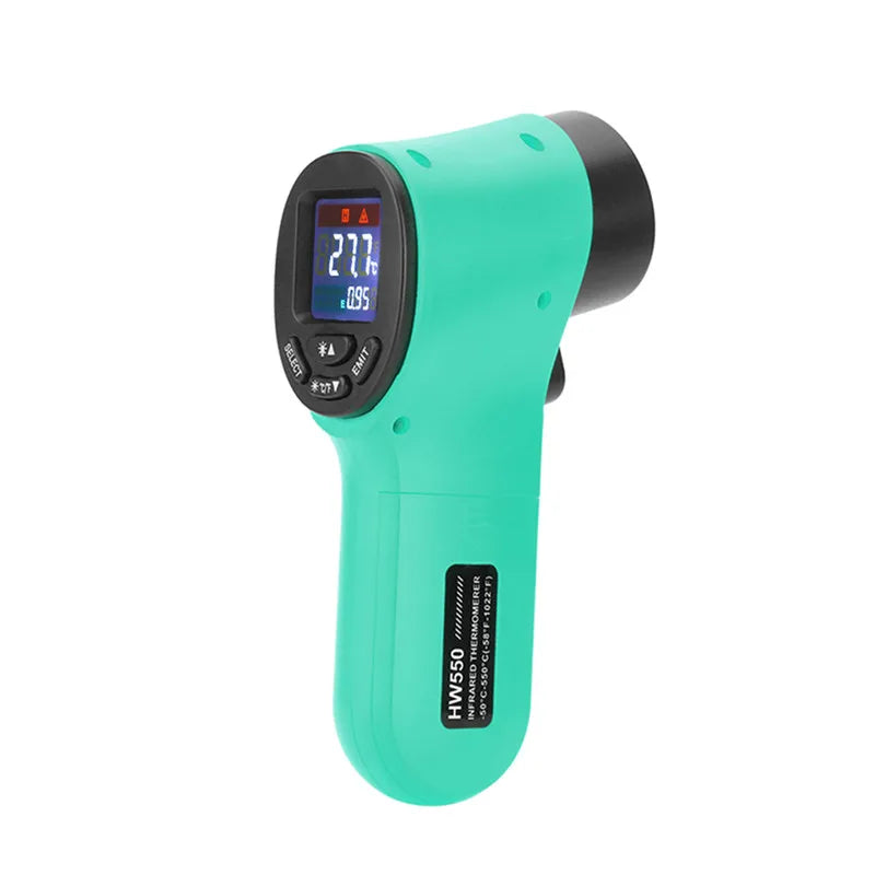 HW550 Non-Contact Infrared Thermometer -50~550°C (-58~1022°F) Industrial Laser Pyrometer Temperature Gun