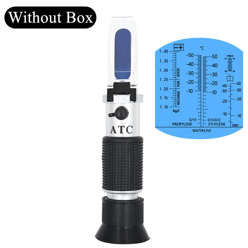 4-in-1 Handheld Car Battery Refractometer Antifreeze Glycol Freezing Point Tester