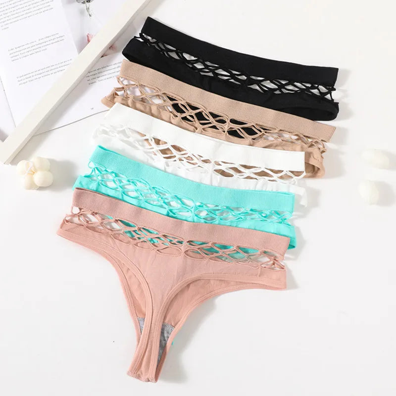 CowLost | product_id-high-waist-fishnet-hollow-g-string-thong-panties-for-women-sexy-lingerie |1