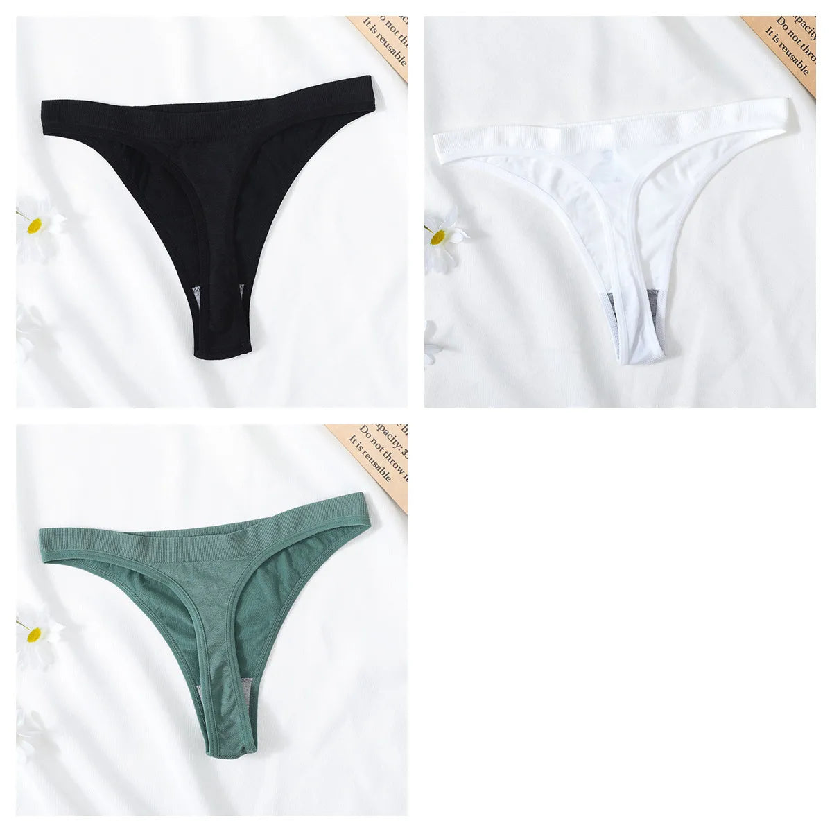 CowLost | product_id-3pcs-high-waist-seamless-brazilian-g-string-thongs-women-m-xl-t-back |26
