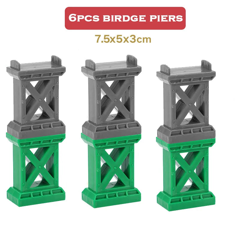 CowLost | fencing-barriers-wooden-railway-spiral-track-with-plastic-orbit-accessories |18