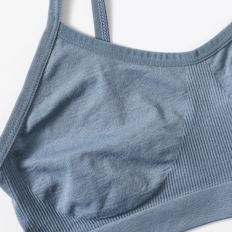 CowLost | womens-wireless-bra-sports-tube-top-ribbed-ruched-camisole-bralette-with-without-pads-underwear-sexy-lingerie-m-l-intimates |10