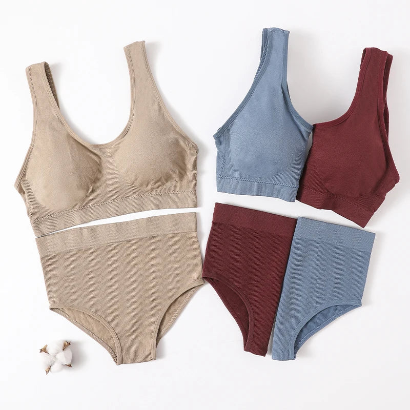 CowLost | product_id-seamless-push-up-bra-set-with-high-waist-panties-and-cropped-bralette-lingerie-for-women |6