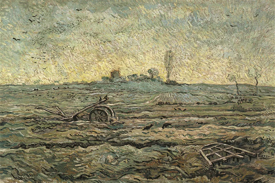 CowLost | harvest-at-la-crau-by-van-gogh-landscape-oil-painting-reproductions-on-canvas |49