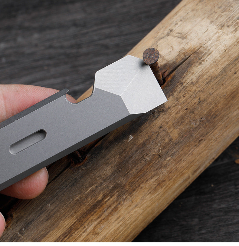 CowLost | tools-tc4-titanium-alloy-crowbar-edc-tool-set-with-screwdriver-wrench-and-eternal-pen-for-outdoor-camping-gift |39