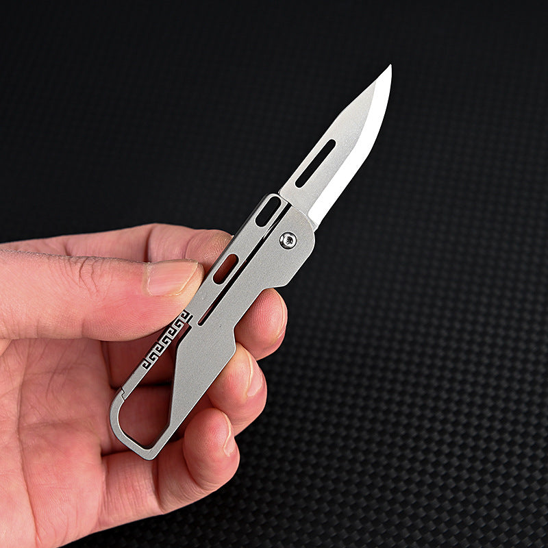 CowLost | uncategorized-yesisok-titanium-alloy-folding-keychain-knife-d2-blade |16