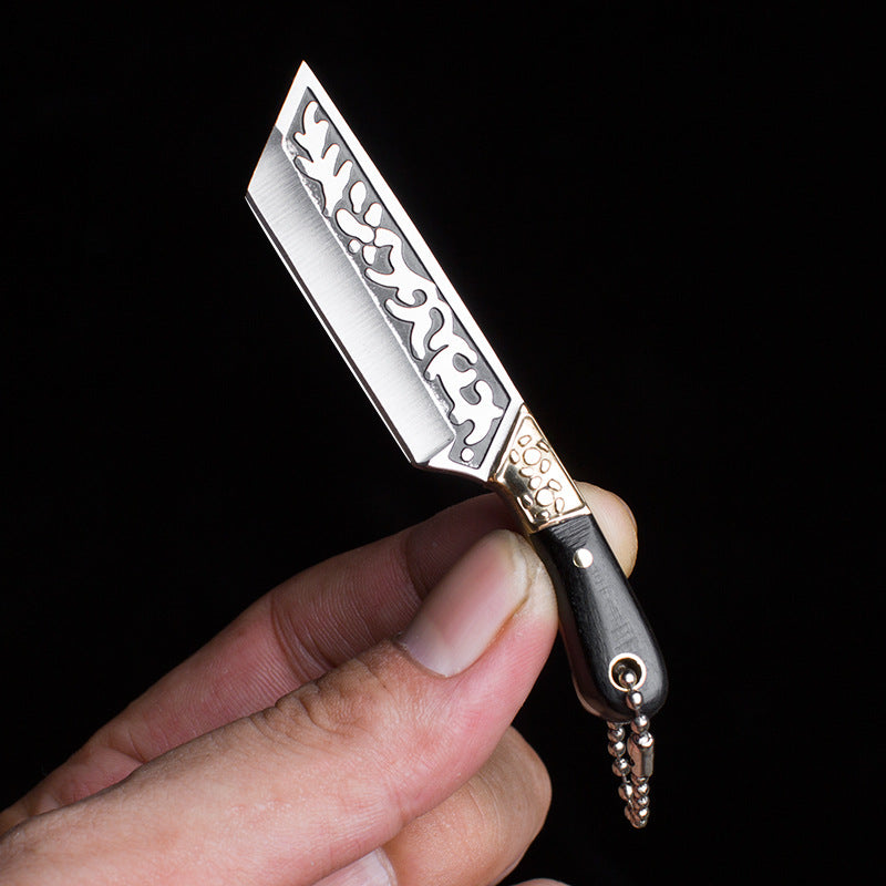 CowLost | activewear-pants-brass-dragon-head-mini-folding-knife-portable-edc-cutter |42