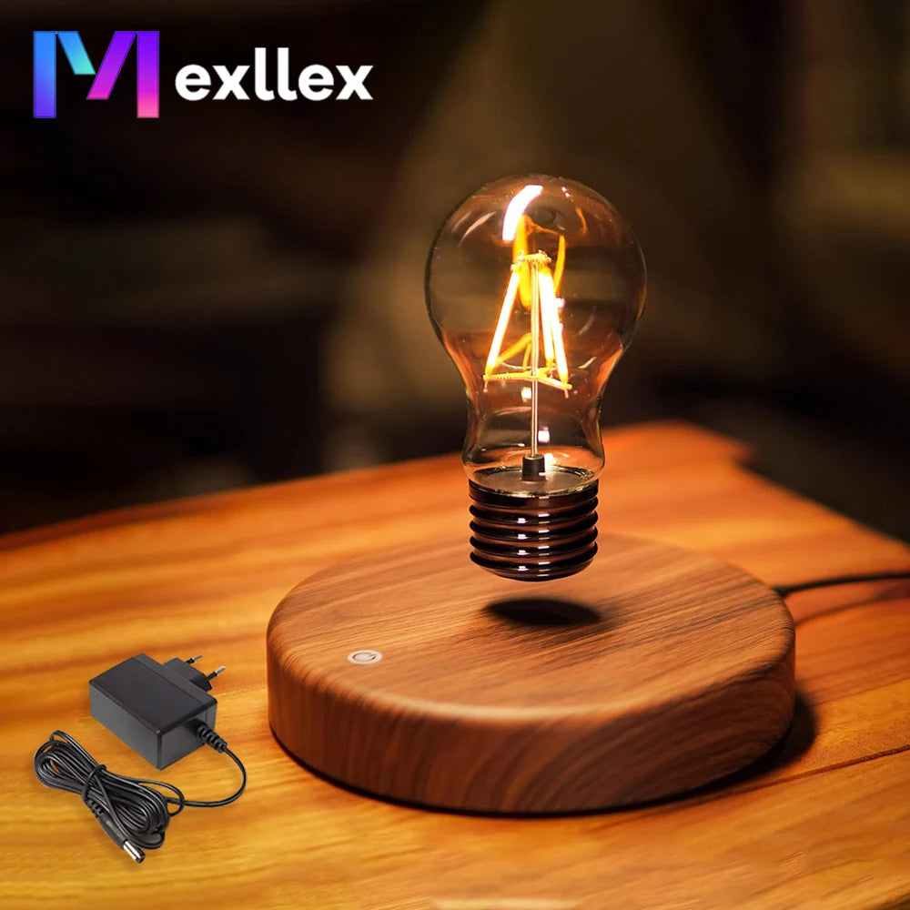 Wireless Levitating Magnetic Floating LED Night Light with 360° Rotation for Room and Office
