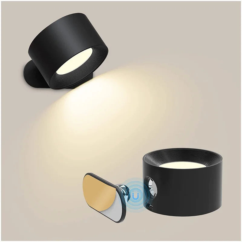 CowLost | product_id-kfvc-usb-rechargeable-led-wall-lamp-360-rotatable-touch-remote-wireless-night-light-for-bedroom-bedside-reading |8