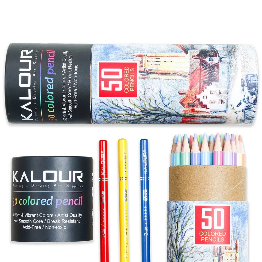 CowLost | art-pencils-product_id-kalour-oil-colored-pencils-set-50-300-pcs-professional-drawing-art-supplies |140