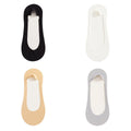 CowLost | product_id-4-pairs-women-s-summer-ice-silk-anti-slip-invisible-short-socks-solid-color |26