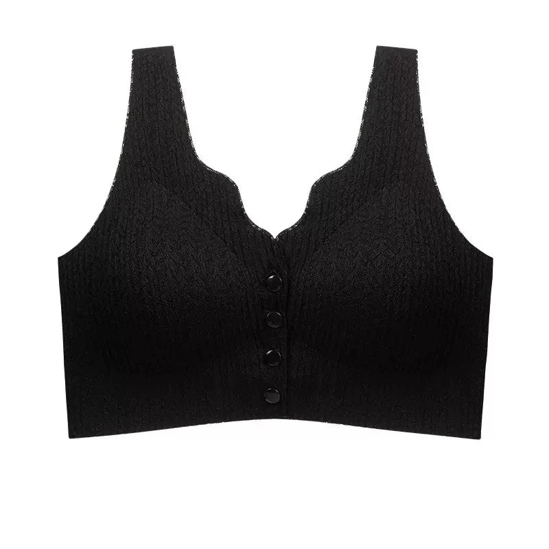 CowLost | product_id-plus-size-seamless-nursing-bra-with-front-buckle-thin-mold-cups-anti-sagging-support |10