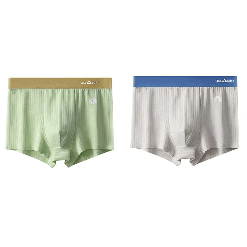 CowLost | 2-pcs-lot-mens-striped-panties-boxer |20