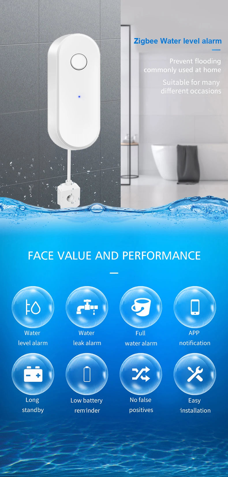 CowLost | tuya-zigbee-water-leak-detector-flood-sensor-water-tank |7
