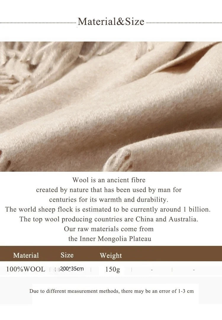 CowLost | winter-pure-long-wool-scarf-women-luxury-brand |8