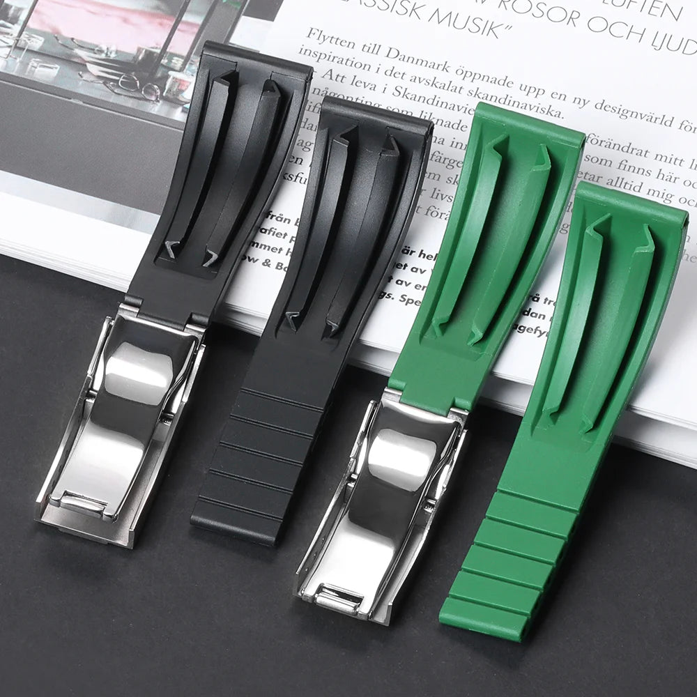 CowLost | bracelets-product_id-20mm-silicone-waterproof-replacement-strap-for-rolex-watch-unisex-rubber-band |11