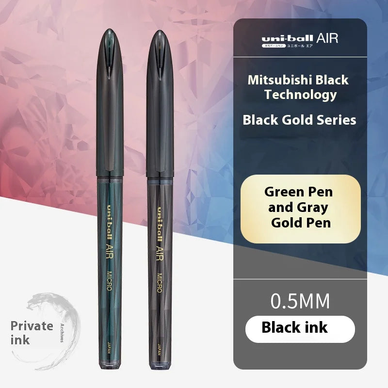 CowLost | product_id-uni-ball-air-uba-188-black-gold-series-gel-pen-quick-dry-high-end-office-pen |36