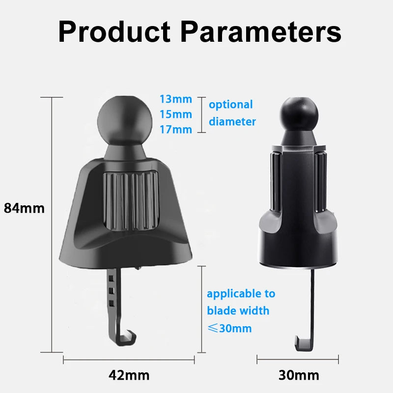 CowLost | product_id-car-air-vent-clip-phone-holder-with-13-15-17mm-ball-head-360-rotatable-mount |6