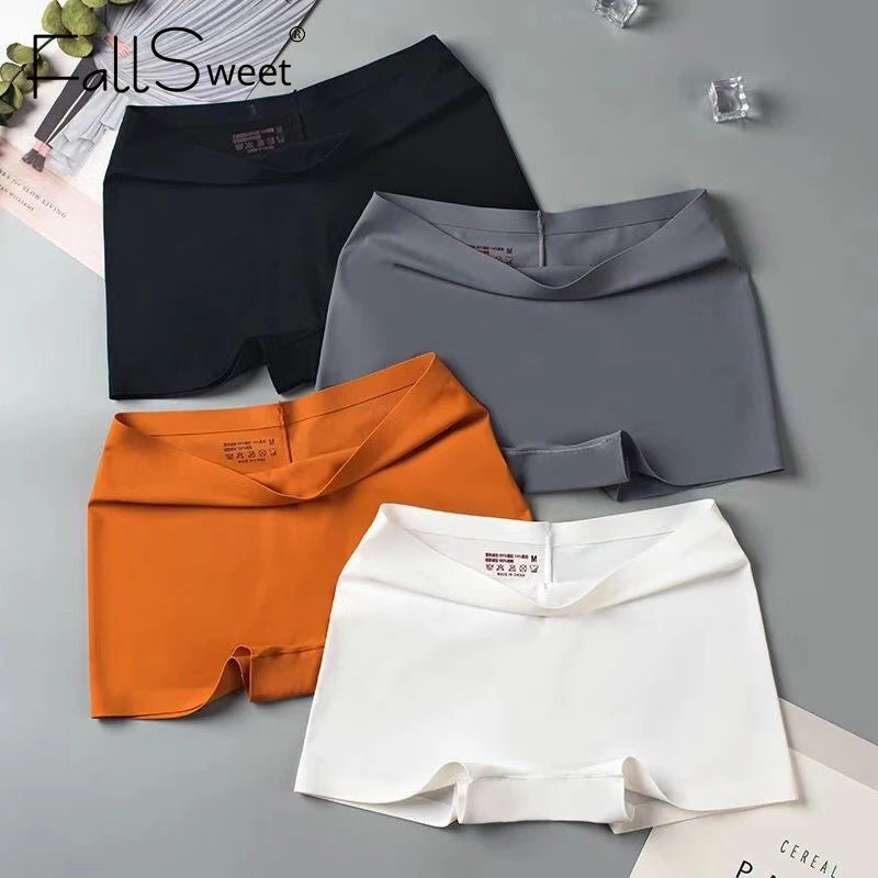 CowLost | fallsweet-8pcs-anti-see-through-ice-silk-breathable-seamless-panties-for-woman-soft-breathable-underwear-sexy-female-lingerie |2