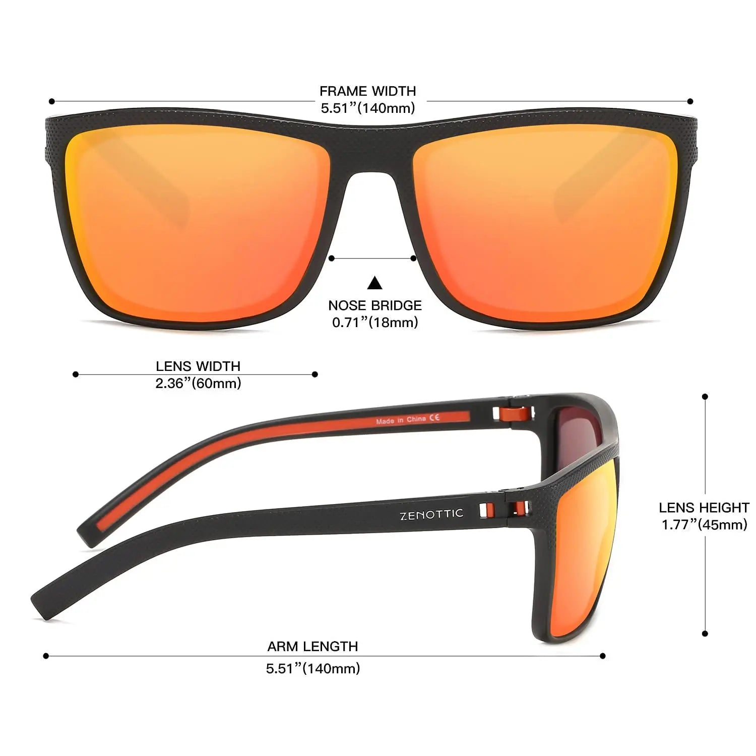 CowLost | zenottic-polarized-sunglasses-for-men-shades-lightweight-tr90-frame-uv400-protection |40