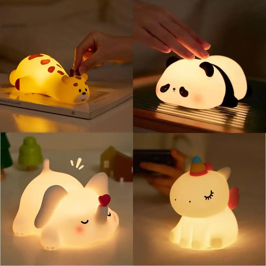 CowLost | product_id-rechargeable-silicone-animal-night-light-with-timer-for-kids-room-and-birthday-gift |1