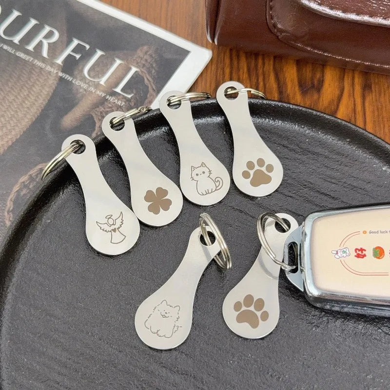 Shopping Cart Token Keychain Metal Coin Holder Trolley Keyring