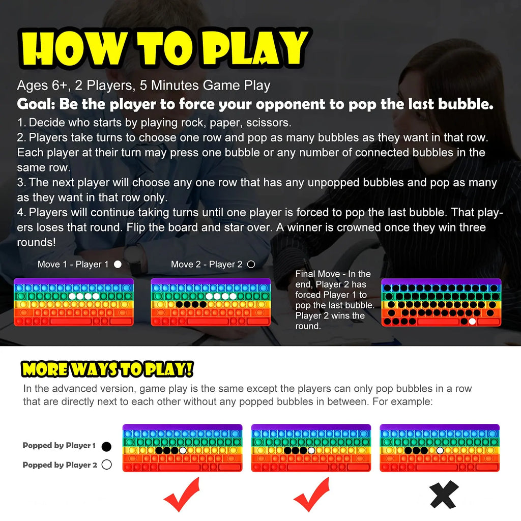 CowLost | fencing-barriers-rainbow-popping-silicone-fidget-sensory-game-toy |5