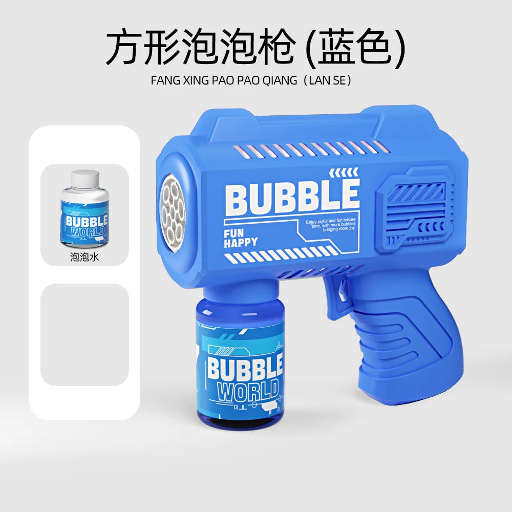 CowLost | nice-fully-automatic-yellow-duck-stickers-space-bubble-blowing-toy-bubbles-gun-outdoor-bubble-machine-gift-holiday-gift-toy |10