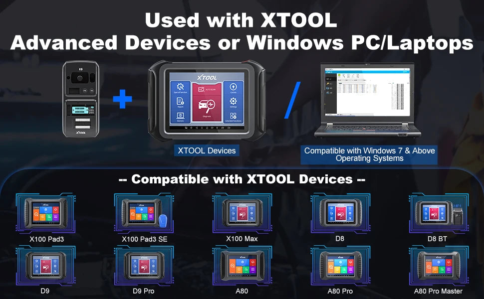 CowLost | xtool-kc501-professional-car-key-programming-obd2-sacnner-chip-programmer-ecu-reader-for-benz-infrared-key-works-with-x100-pad3 |8
