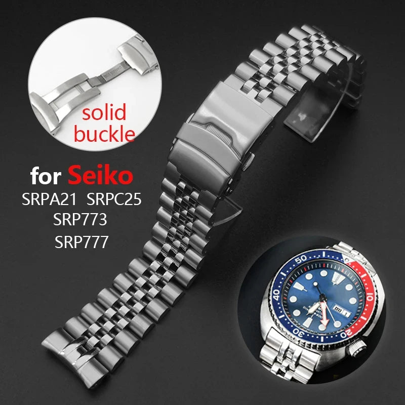 CowLost | product_id-stainless-steel-curved-end-watchband-with-solid-buckle-for-seiko-srpa21-srp777-srpc25-srp773-jubilee-bracelet |7