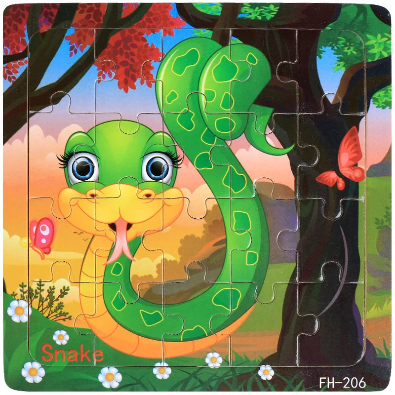 CowLost | fencing-barriers-20-piece-wooden-3d-cartoon-puzzle-educational-toy |42