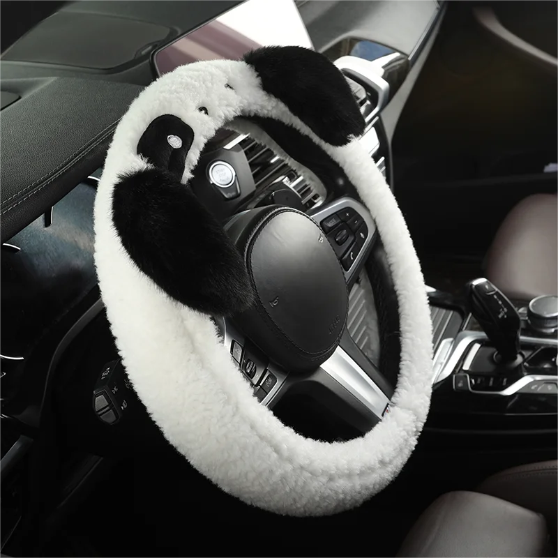 CowLost | plush-cartoon-car-steering-wheel-cover |1