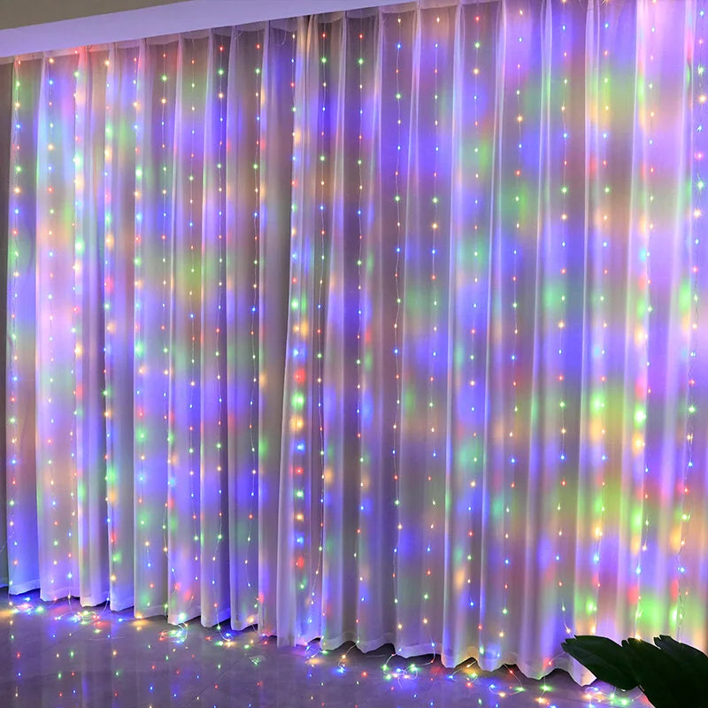 CowLost | product_id-led-fairy-string-curtain-lights-usb-remote-8-modes-christmas-holiday-decor |5