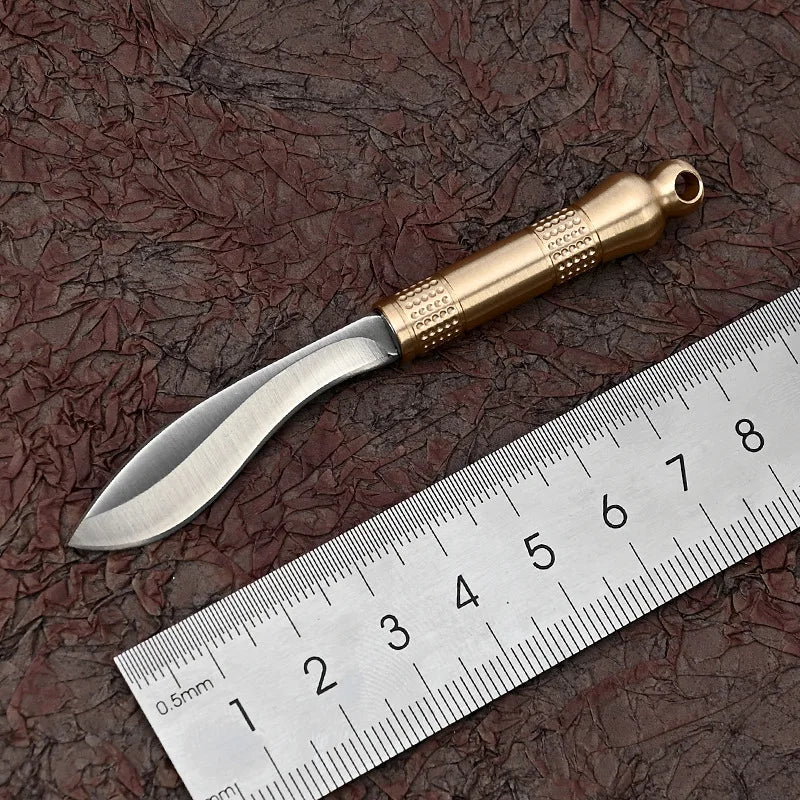 CowLost | activewear-pants-brass-dragon-head-mini-folding-knife-portable-edc-cutter |15