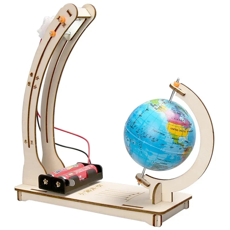 Kids Science DIY Day Night Globe Educational Physics Learning Kit Toy