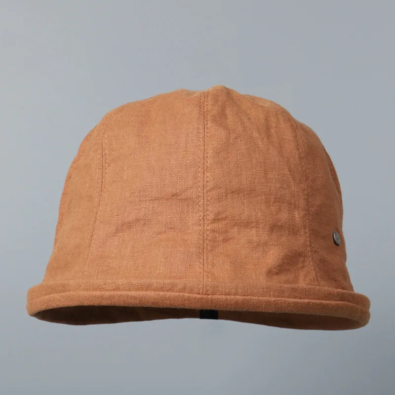 CowLost | linen-curled-edge-sun-hats-for-women-foldable-bucket-hat |11