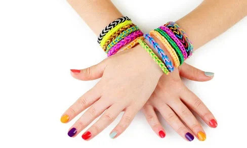 DIY Hand Knitting Machine Rubber Band Loom for Kids Colorful Bracelet Craft Toys