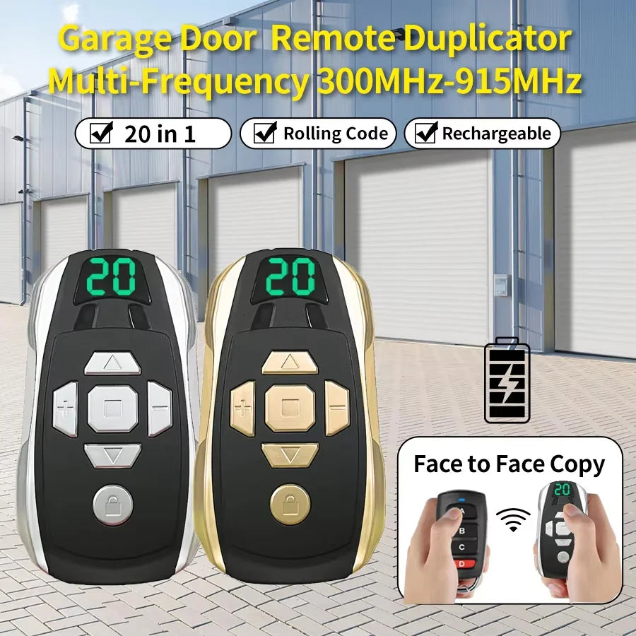 CowLost | product_id-20-in-1-universal-rechargeable-garage-door-remote-control-300-980mhz |3