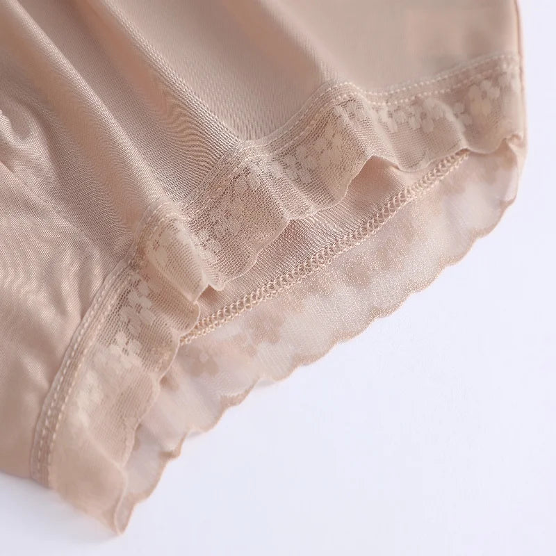 CowLost | activewear-pants-3pcs-seamless-ice-silk-lace-panties-set |30