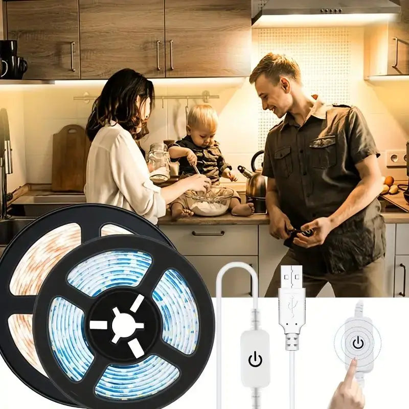 CowLost | light-ropes-strings-product_id-5v-dc-usb-led-strip-light-2835-touch-dimmer-flexible-diy-backlight-for-mirror-christmas-room-decor |1