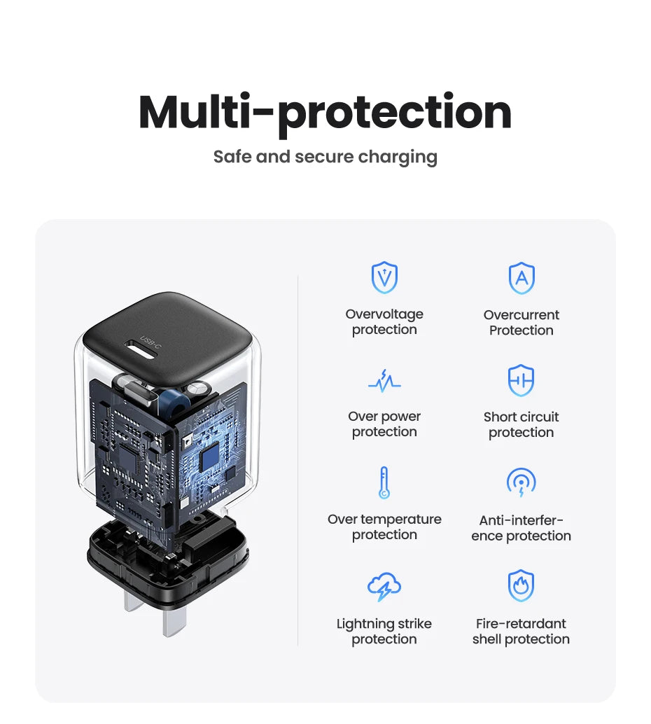 CowLost | ugreen-20w-gan-charger-pd-fast-charger-usb-c-pd3-0-qc3-0-quick-charging |16