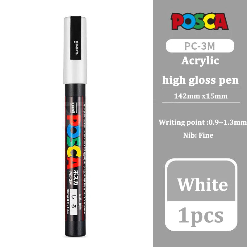 CowLost | product_id-uni-posca-white-acrylic-waterproof-permanent-marker-pen-pc-1m-3m-5m-art-supplies |10