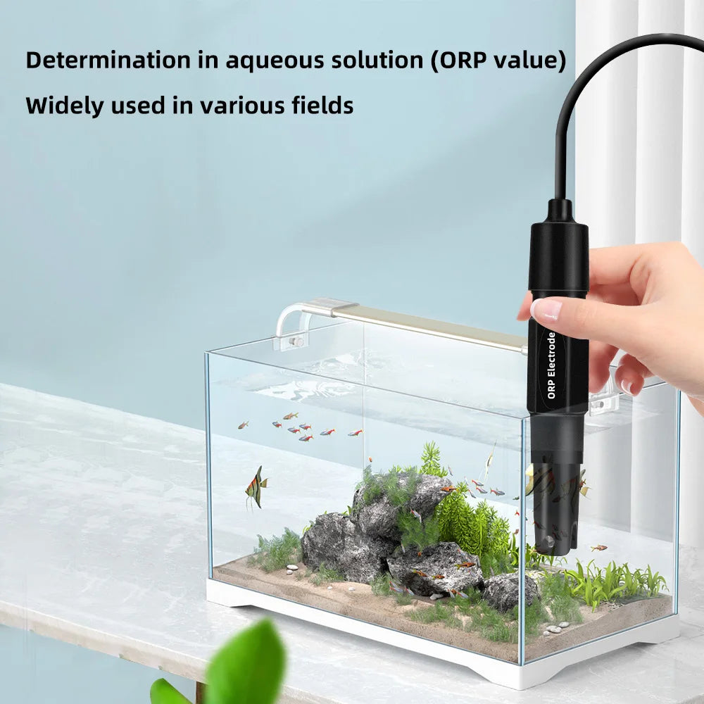 1.2m/2m ORP Replacement Probe with BNC Connector for Aquarium, Hydroponic, Laboratory Oxidation-Reduction Potential Test