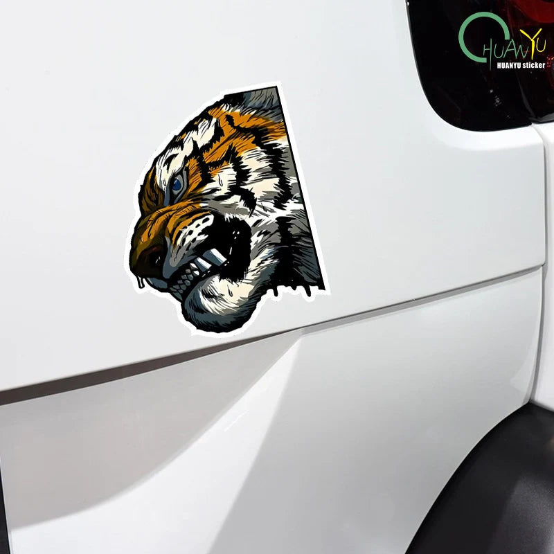 CowLost | reflective-car-sticker-tiger-side-face |4