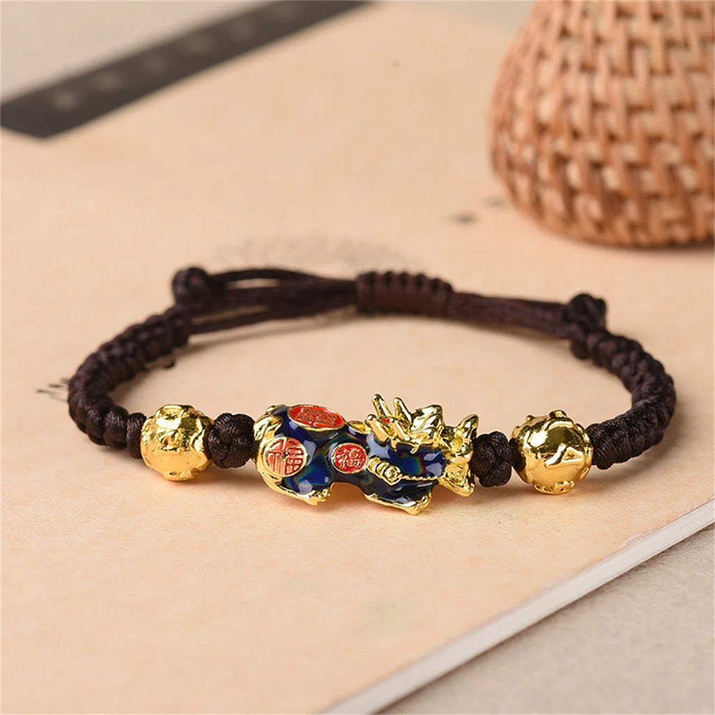 Feng Shui Pixiu Changing Color Prayer Beads Bracelet for Men and Women