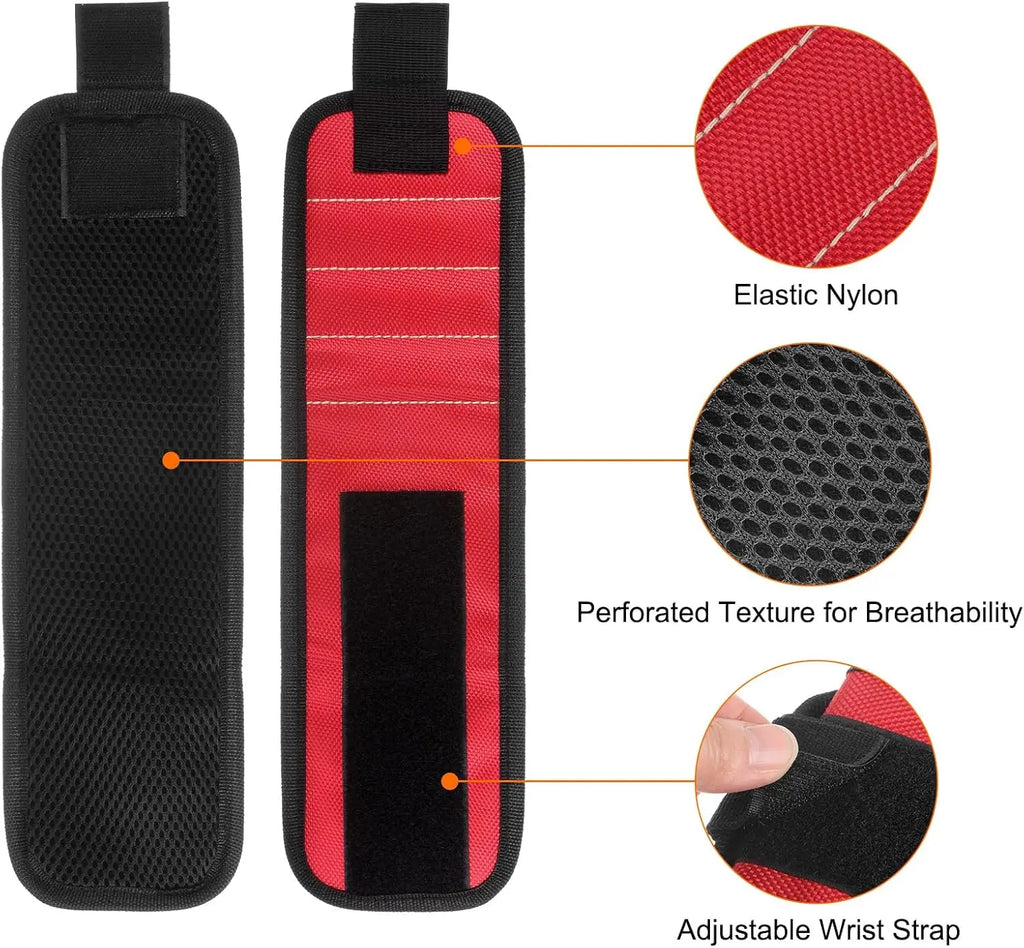 CowLost | product_id-magnetic-wristband-tool-holder-for-screws-nails-and-drill-bits-with-strong-magnets |5