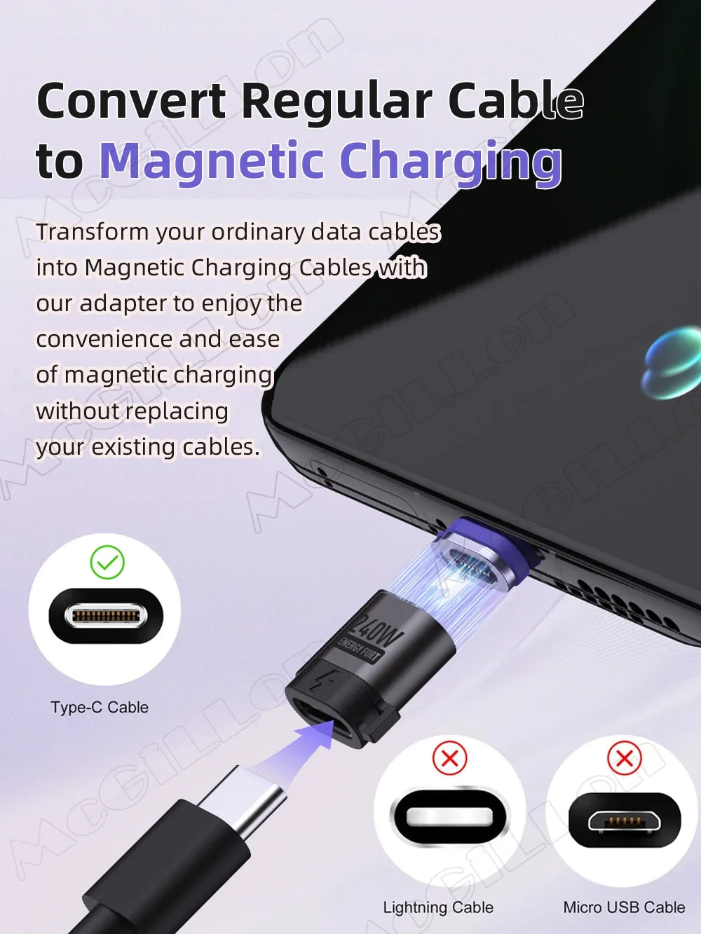 CowLost | product_id-16pin-usb-c-to-usb-c-magnetic-adapter-pd-240w-fast-charging-data-converter-for-iphone-16-15-macbook-samsung-xiaomi |12