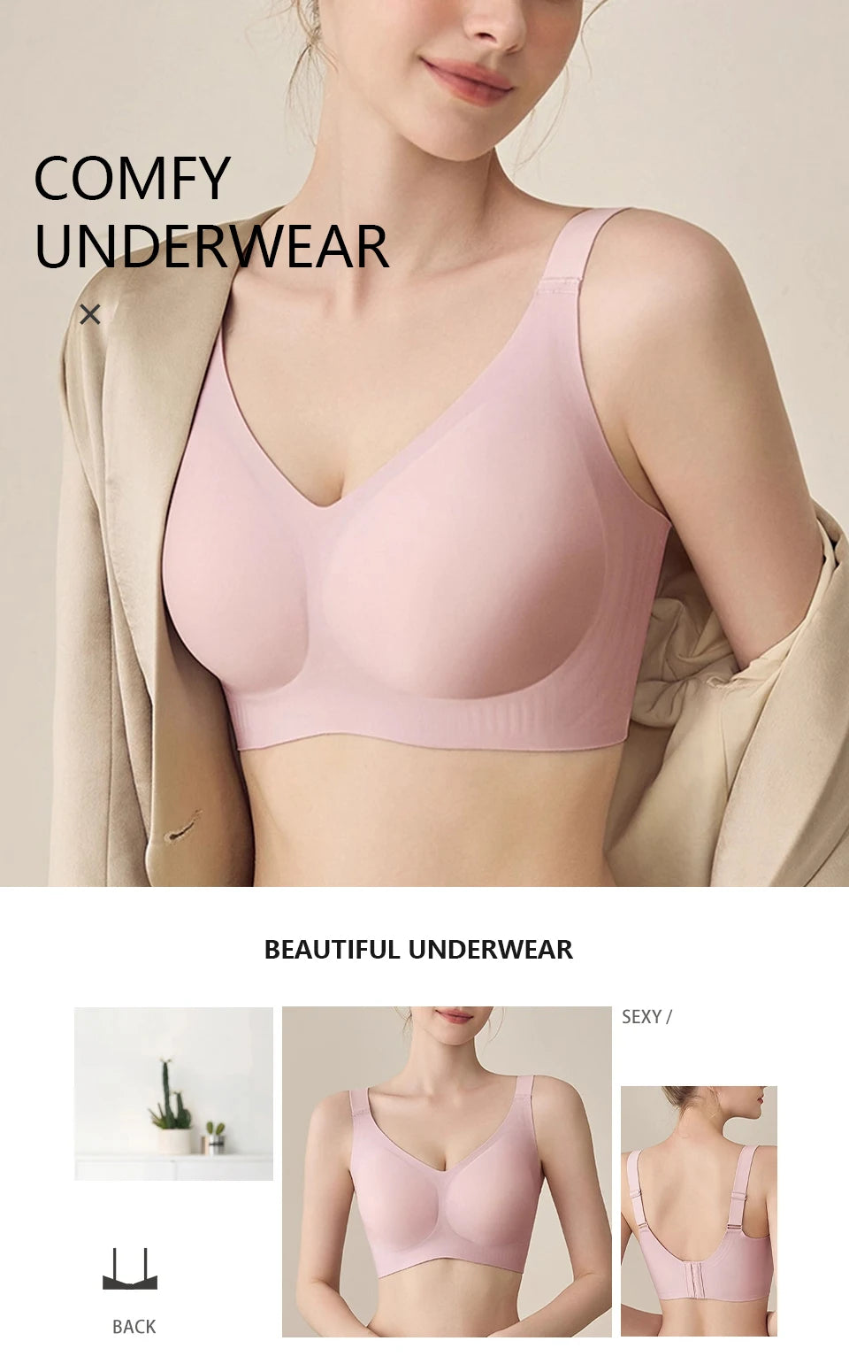 CowLost | product_id-fallsweet-plus-size-wireless-push-up-seamless-full-cup-bra-with-adjustable-straps |7