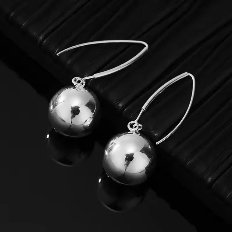 CowLost | 925-sterling-silver-vintage-tassel-ball-earrings-for-women |9