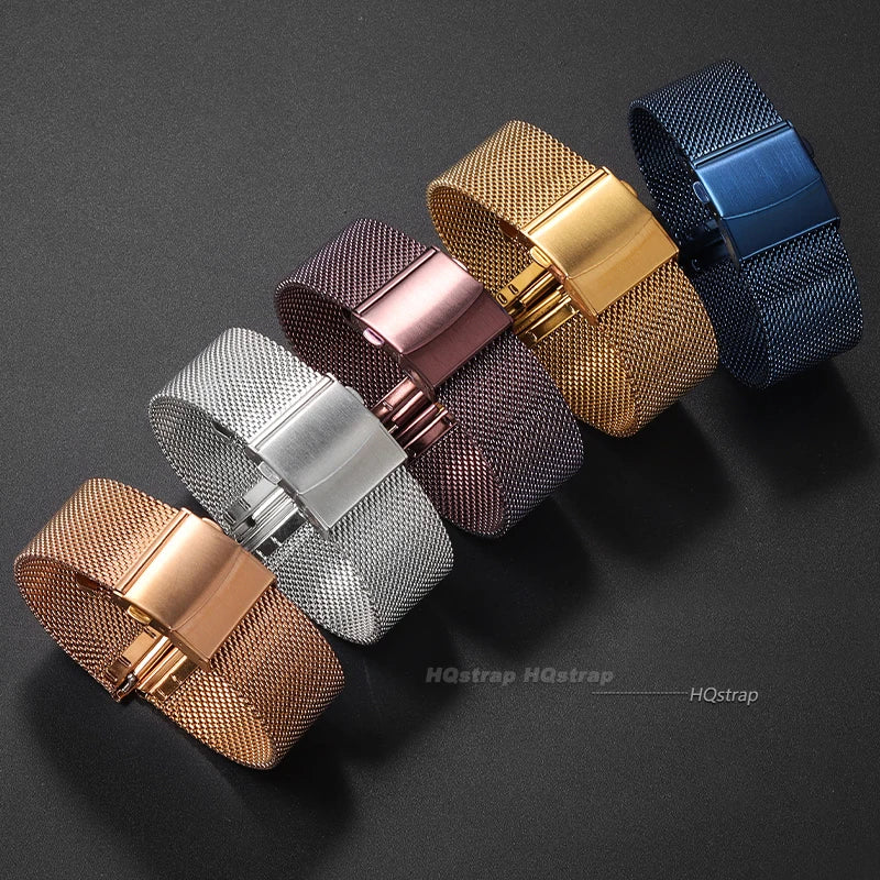 CowLost | product_id-universal-stainless-steel-milanese-mesh-watch-strap-12-24mm-with-folding-buckle-for-dw-1-0mm-0-6mm-mesh |8